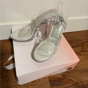 Transparent Strap Stiletto Heels